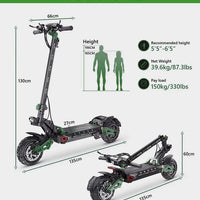 1200W high-power electric scooter MX series dual-drive electric scooter long range foldable scooter
