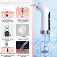 HKM-291731 Facial Lift Electric Micro Bubble Water Cycle Acne and Pore Vacuum Cleaner