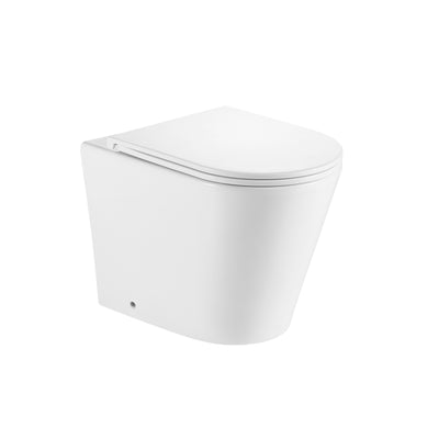 HKM-3198163 Smart Toilet One Piece P-Trap Open Rimless Cyclone Flush White Ceramic Floor Standing Bidet Seat Toilet White