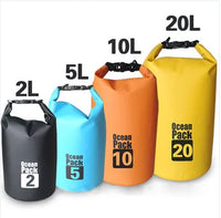 HKM-207635 Lightweight Waterproof PVC Outdoor Dry Bag - 20L Foldable Design for Sports and Hiking