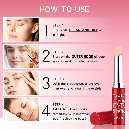 HKM-653331 Hydrating Firming Anti-Aging Eye Cream Stick for Brightening and Smoothing Fine Lines - 3g