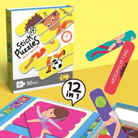 HKM-445715 36PCS Baby Matching Card Puzzle Set - Educational Cartoon Animal Jigsaw Toys for Kids