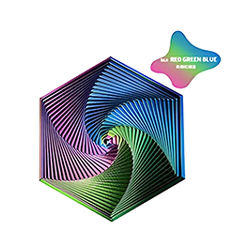 KTX-080275 3D Printed Fractal Hexagon Fidget Spiral Toy for Stress Relief and Anxiety Management