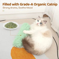 HKM-243347 Soft Catnip Kicker Toys with Crinkle Sound – 3 Pack Interactive Pillows for Indoor Cats