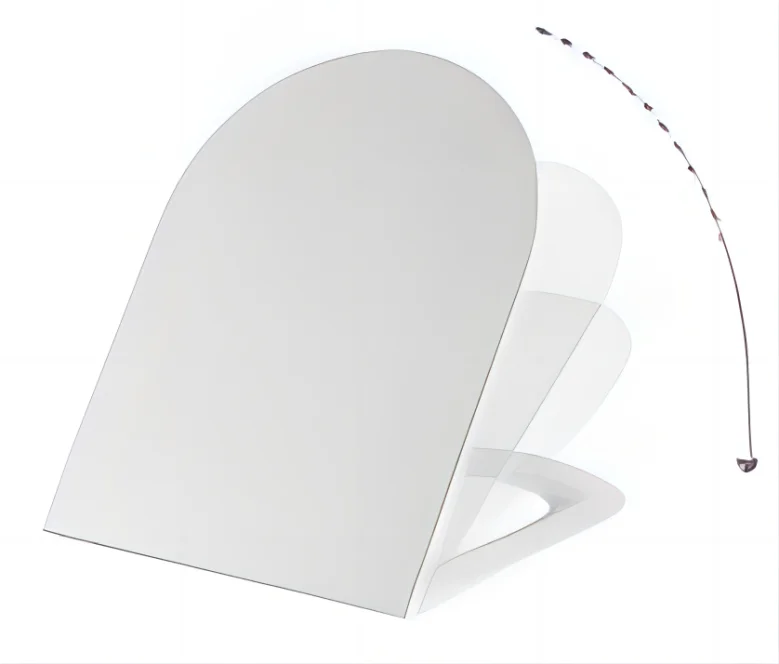 KTX-998675 Durable PP Toilet Seat Cover for Standard Bathroom WCs