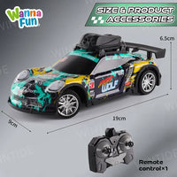 HKM-722515 2.4G Remote Control Racing Drift Car with FPV Camera and Lights for Kids