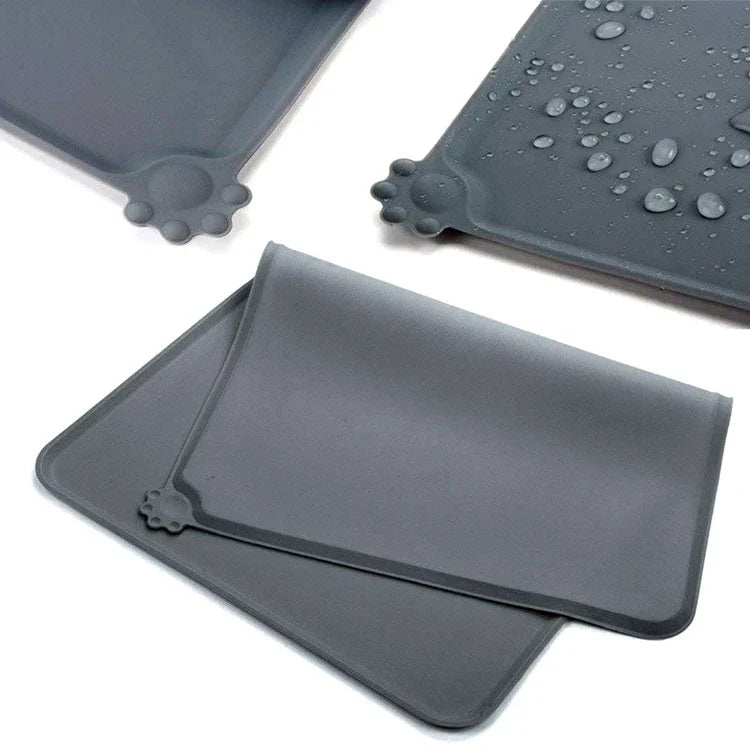 HKM-078355 Non-Slip Waterproof Silicone Pet Feeding Mat with High Lips for Dogs and Cats