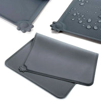 HKM-078355 Non-Slip Waterproof Silicone Pet Feeding Mat with High Lips for Dogs and Cats