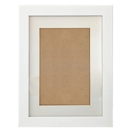 KTX-845587 Modern Black, White, and Gold PS Plastic Picture Frame 11x14 for Artwork and Certificates
