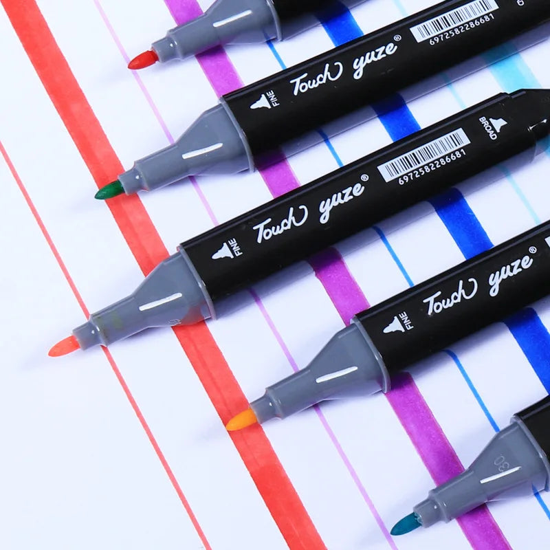 KTX-837395 36-Color Alcohol-Based Dual-Tip Waterproof Marker Pen Set