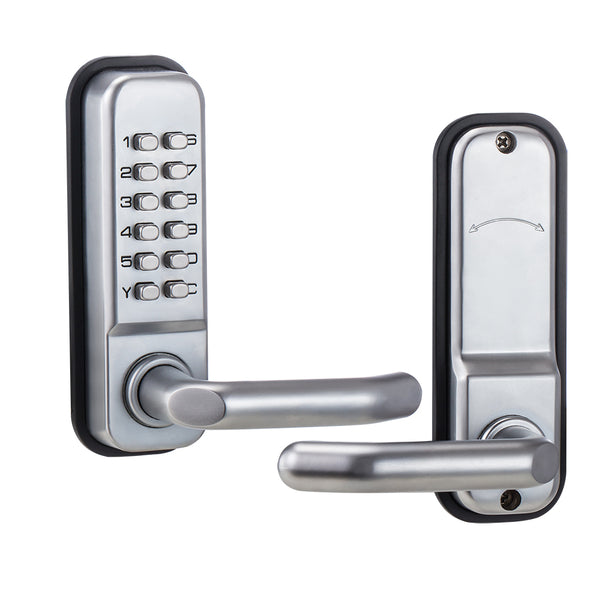 HKM-6191955 Mechanical Digital Door Lock Keyless Push Button Code Entry Rim Lock with Digital Keypad for Home and Office Use
