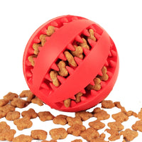 HKM-683987 Custom Funny Rubber Dog Ball Toy with Crinkle and Squeaker Inside