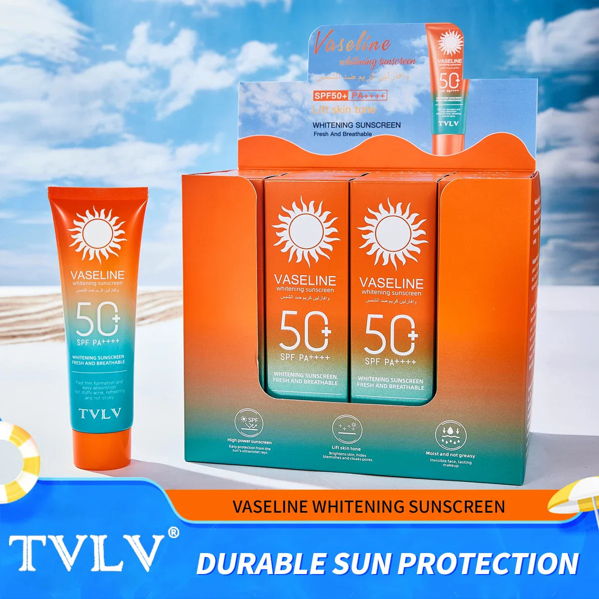 HKM-981011 High SPF 50+ Sun Cream Lotion for Women - Anti-UV Sunscreen for Face Care