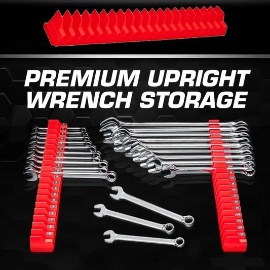 KTX-067667 48-Piece Magnetic Wrench Organizer Set for Tool Box Drawer Storage and Organisation
