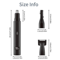 HKM-012627 Rechargeable 3-in-1 Hair Razor, Beard Shaver, and Nose Trimmer for Men