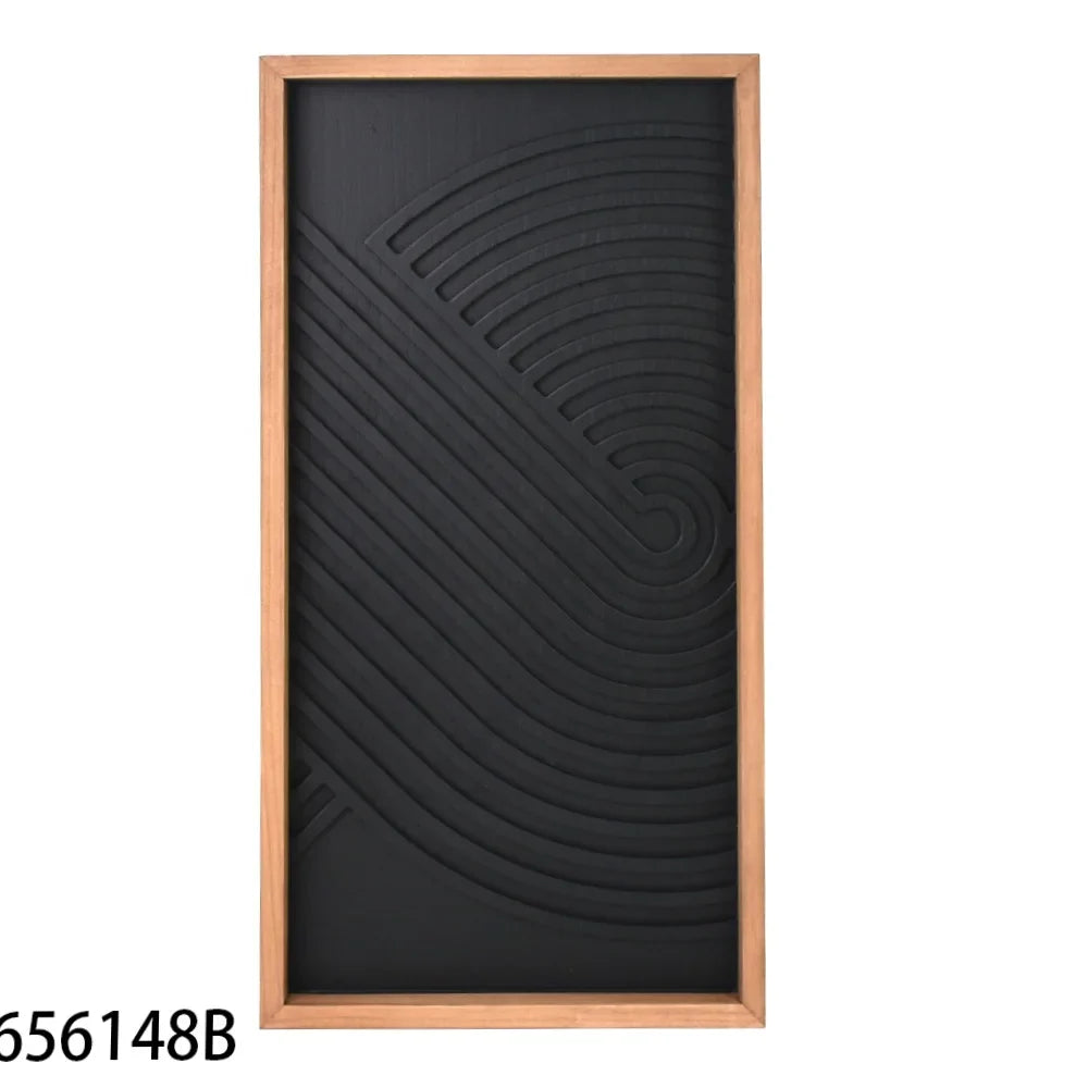 KTX-419603 Natural Wood Rainbow Arch Wall Decoration for Home Decor