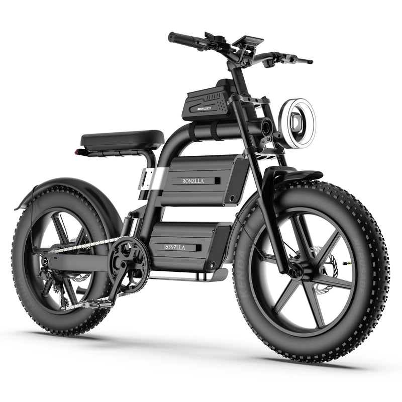 RONZLLA E20 Plus 60V Electric Bike for Adults with Dual 40Ah Battery, 93 Miles Long Range All-Terrain Commuter