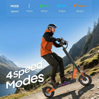Electric Scooter Adults 10" Tires 1000W Brushless Motor Top Speed 28 MPH 28 Miles Max Range Dual Folding Smart APP Max 330lbs