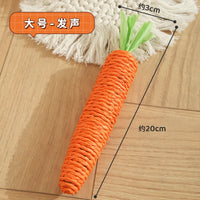 HKM-571027 Eco-Friendly Cat Toy - Paper Rope Carrot for Biting and Grinding, Small & Large Sizes Available
