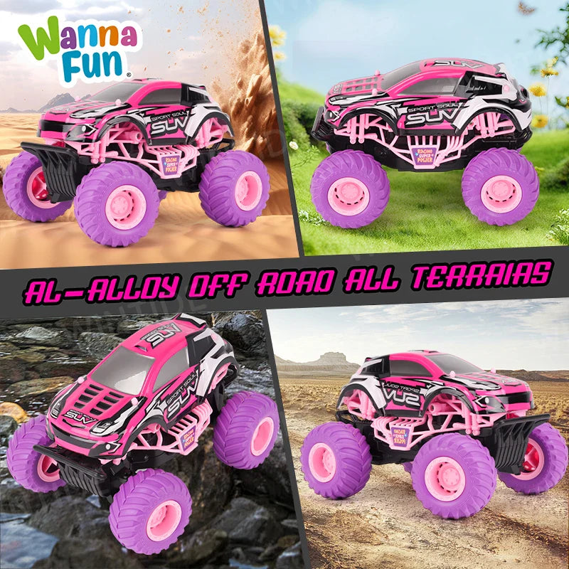 HKM-198227 1:24 Off-Road Remote Control Truck, 4WD Brushless Racing Vehicle with Headlights, High-Speed Indoor-Outdoor Fun