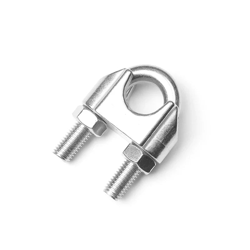 KTX-197587 Stainless Steel Wire Rope Clips and U Bolt Saddle Fasteners for M2-M14 Wire Ropes
