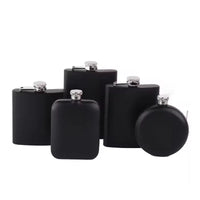 304 Stainless Steel 7ozip Black Flange Custom Mountain Is Calling Hip Flask Mini Hip Flask Leather Hip Flask