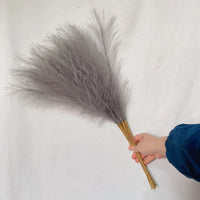 55CM Fluffy Pampas Grass Simulation Reed Hair Simulation Wedding Party Minimalist Home Decoration Artificial Flowers 1pcs