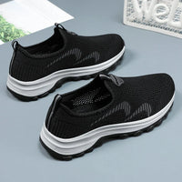 HKM-065875 B-YD17 Men's Recreational Sports Running Shoes Knitted Mesh Surface Refreshing Breathable Sole Soft Non-slip Stock