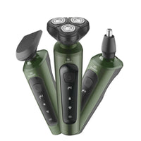 HKM-110931 4-in-1 Waterproof USB Rechargeable Rotary Electric Shaver and Beard Trimmer for Men