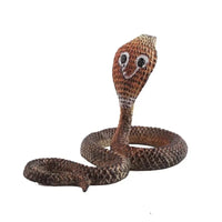 HKM-359763 Realistic Plastic Naja Snake Toy for Ages 5-13, Hand-Made in Guangdong, 4.5 x 7 x 4.5 CM