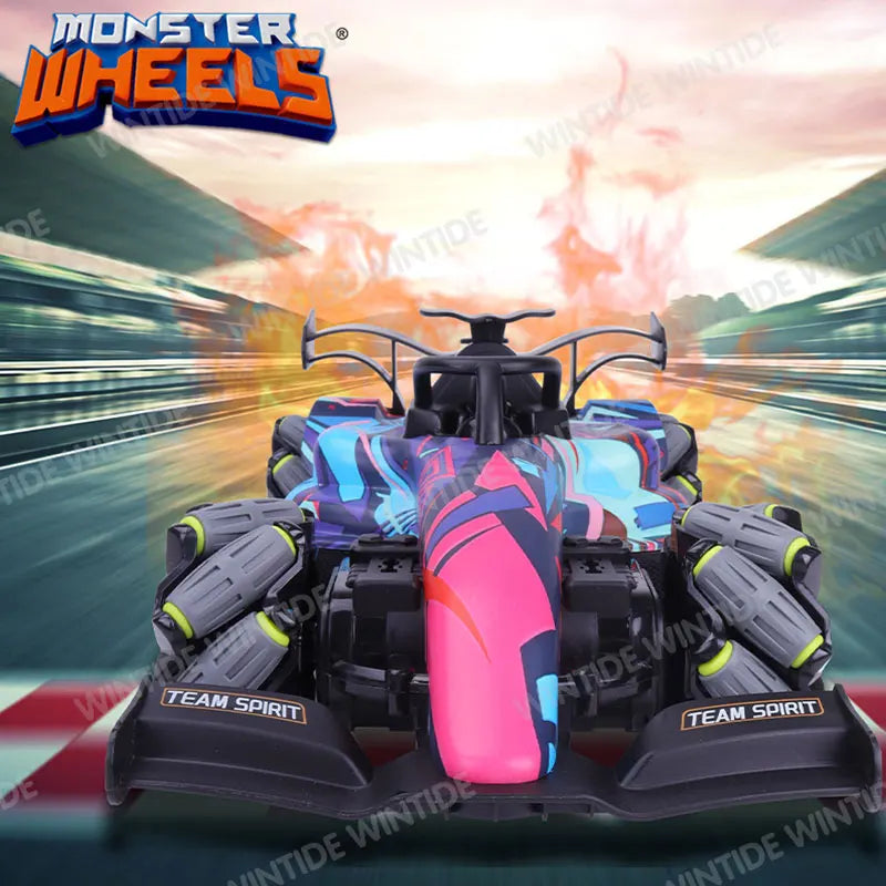 HKM-459219 Remote Control LED Racing Car for Kids - 2.4G Wireless Stunt Vehicle Suitable for Ages 5 and Up