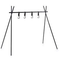 VTX-0945491 Camping Hanging Rack Folding Aluminum Alloy Portable Hanging Organizer Rack for All Gear and Camping Outdoor Supplies