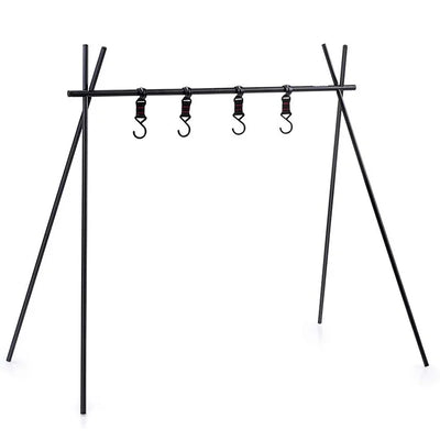 VTX-0945491 Camping Hanging Rack Folding Aluminum Alloy Portable Hanging Organizer Rack for All Gear and Camping Outdoor Supplies