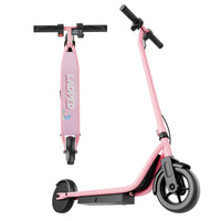 US EU DE UK Stock 250W Lightweight Two-Wheel Foldable Electric Scooter for Children Pink Girls with Non-slip Pedal Seat Included