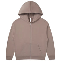 HKM-948307 Men's Women's 380G Oversized Puff Technique Hooded Sweatshirt High Fleece Solid Color Zipper Casual Sports Print Pullover