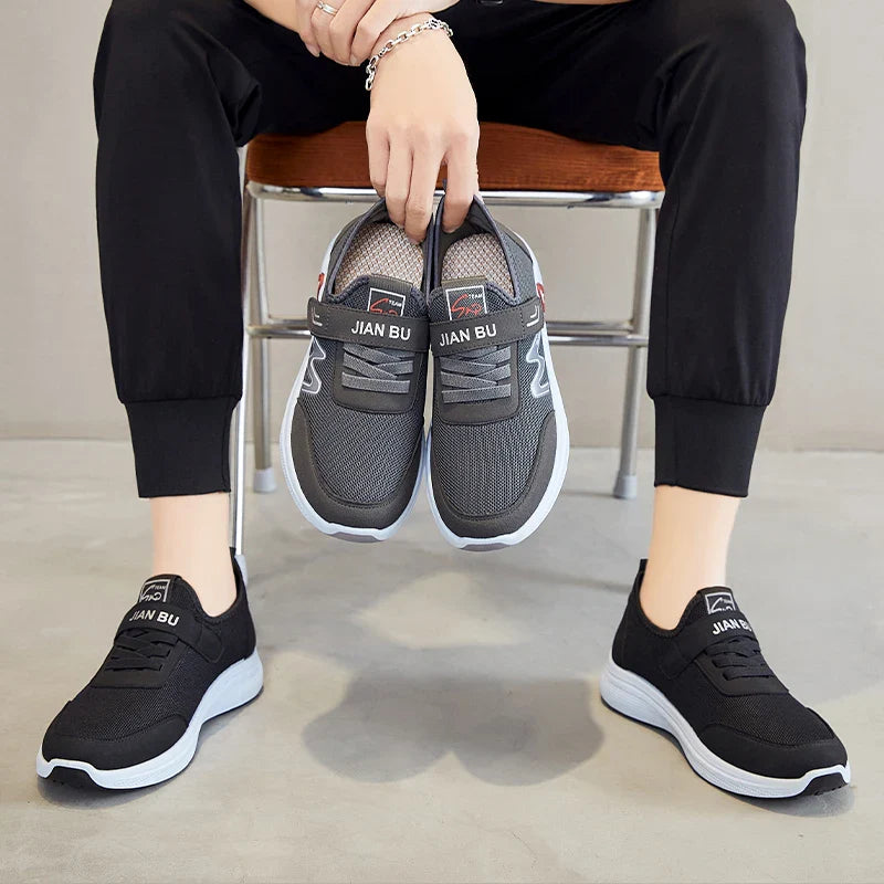 HKM-607123 B-K158 Mens Athletic Walking slip on Tennis Sneakers Wholesale Soft and for Man Sock Shoes