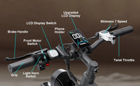 HKM-343507 Adult Electric Bicycle Powered by 750W Motor, 20 MPH Top Speed, 48V System and 48V 23.0Ah Battery for Daily Commuting