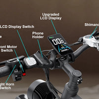 Bluvall F1 USA Warehouse Free Shipping E Bikes  Electric Bicycle  48v23ah Electric Fat Bike Long Range Other Electric Bike