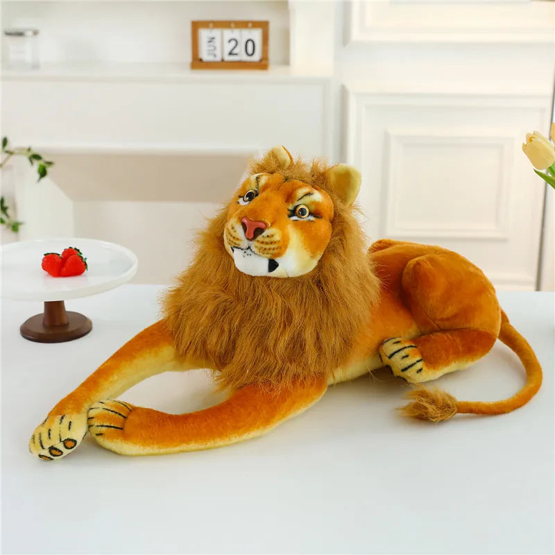 KTX-081747 Simulated Tiger Plush Toy for Children - Cute and Delicate Home Décor Companion