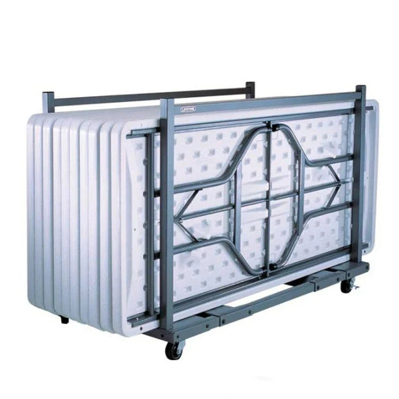 KTX-792851 6ft Rectangular Plastic Foldable Outdoor Table for Camping, BBQ, and Picnics