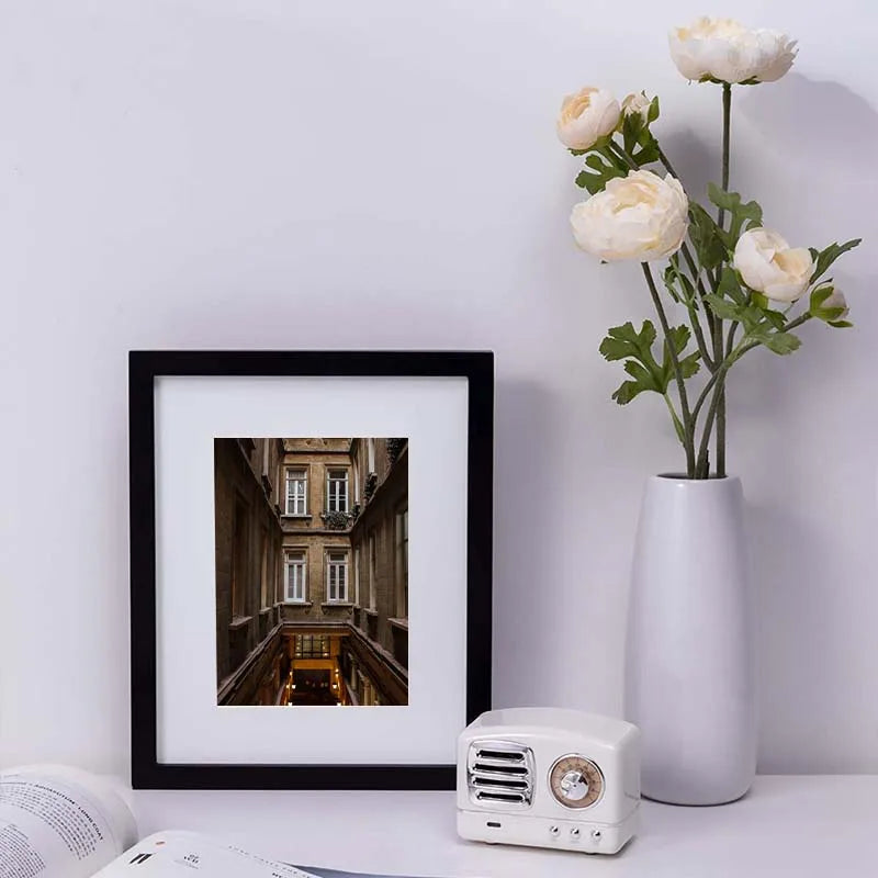 KTX-128595 Black Wooden A4 & A3 Picture Frames Set for 6x8 Pictures – Set of 3 & 4 & 6