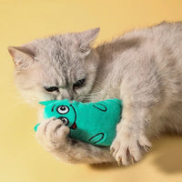 HKM-424147 Catnip Plush Interactive Mouse Toy for Cats - Assorted Colours Available