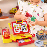 HKM-540563 Toy Cash Register for Kids - EPT Play Money Machine for Supermarket Role-Playing - Age 2 to 13 Years