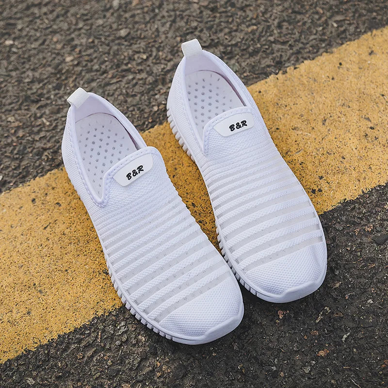 HKM-900883 5577 New Light Plus Size Loafers Sneakers Breathable Casual Walking & Summer Running Shoes Slip-On Style