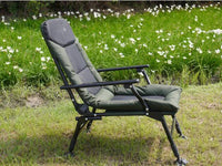 HKM-322899 Folding Fishing Chair with Metal Iron Frame and Solid Wood Seat for Outdoor Camping and Garden Use