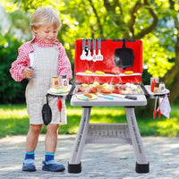 HKM-295379 Kids BBQ Grill Playset Toy Kitchen Set for Cooking and Barbecue Fun