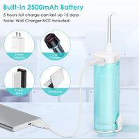 HKM-061203 Cordless Mini Oral Irrigator with Adjustable Water Tank for Effective Dental Care