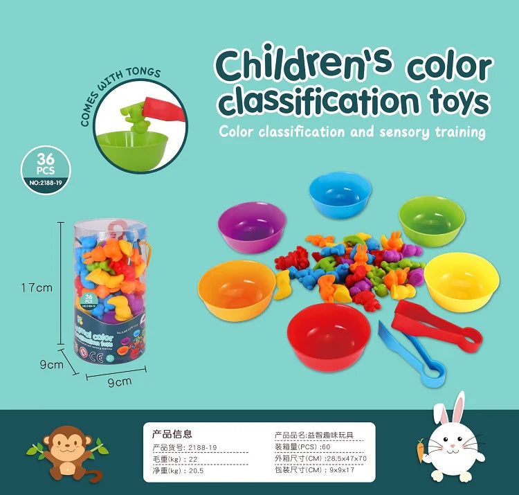 KTX-737939 Montessori Dinosaur Counting Toy for Sensory Learning and Autism Support