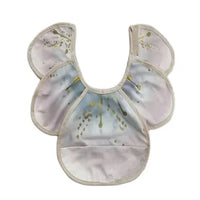 HKM-916691 2022 Hot Sell Customized Washable Waterproof Baby Bib for Feeding PU Big Pocket Polyester