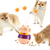 HKM-800403 Eco-Friendly Interactive Cat Toy Teaser Wand and Tumbler for Boredom Relief